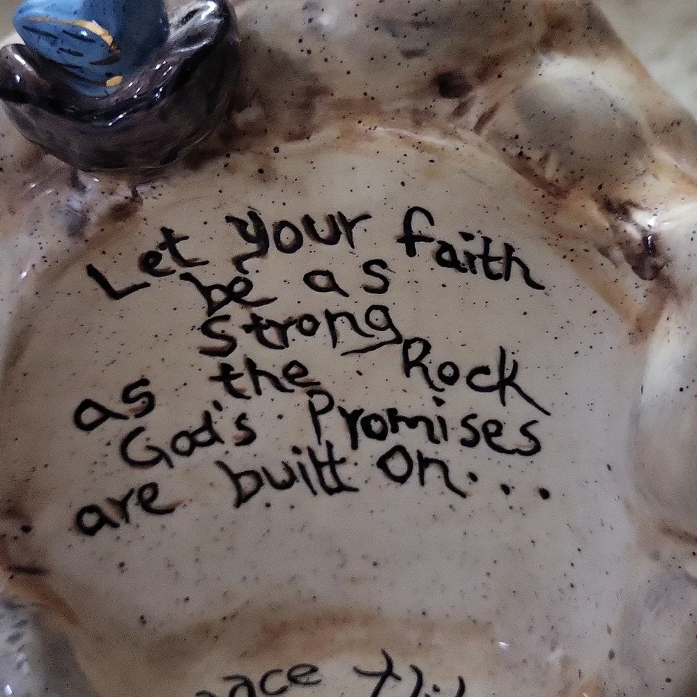 2003 Blue Sky Tea Light Holder.  Ceramic - Picture 6 of 6